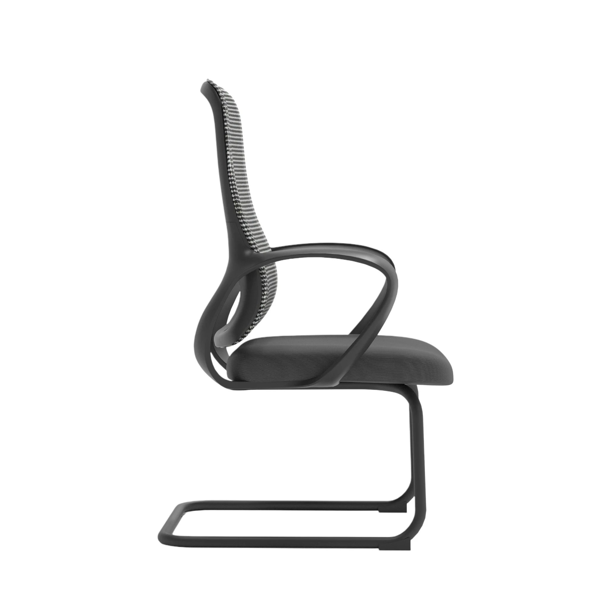 Посетителски стол RFG Mojito M сив-черен